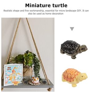 Ipetboom Ocean Toys Small Turtles Ocean Animals Toys 10Pcs Mini Turtle Figurine Miniature Turtle Statue Fairys Garden Animal Bonsai Plant Pot Decor Miniature Ornaments