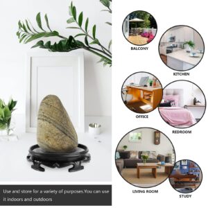 GANAZONO Indoor House Plants 1pc Imitation Solid Wood Flower Bracket Flowerpot Decorations Resin Fish Tank Base Stand