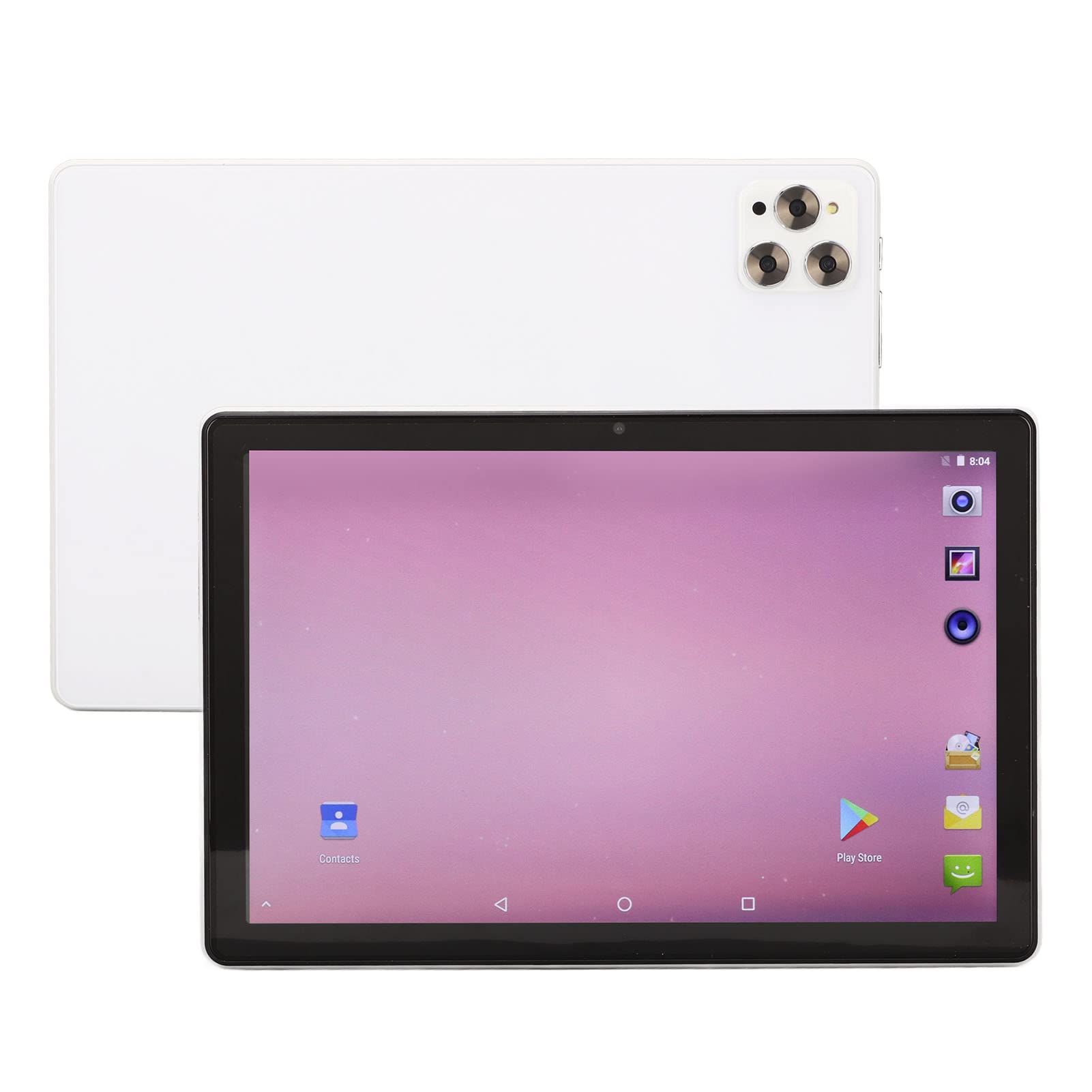 ASHATA 10 Inch Tablet Android 11, 4G Talkable Tablet, 1960x1080 IPS HD Touchscreen, Octa Core CPU, 8GB RAM 128GB ROM, 5MP 8MP Camera, 8000mAh Battery, 2.4G 5G WiFi (White US) (ASHATAupb70mft2w-11)