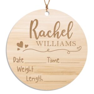 party to be personalized birth announcement sign for hospital, laser engraved wooden baby name announcement sign, newborn announcement sign