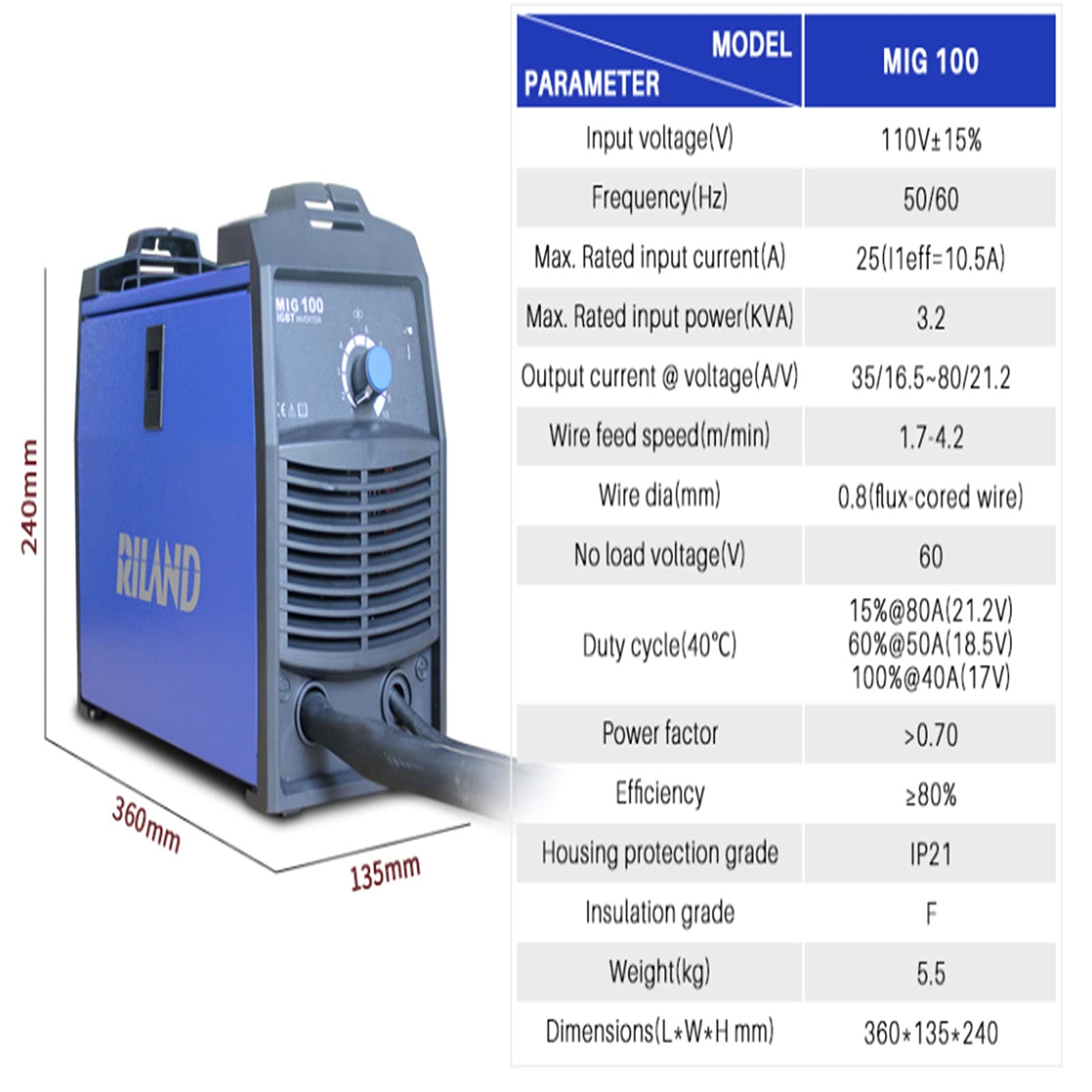 Electric Welding Tools MIG100 Welding Machine Electric Welder Inverter Welding Machine MIG IGBT Inverter Stick Welder Car Repair and Welding