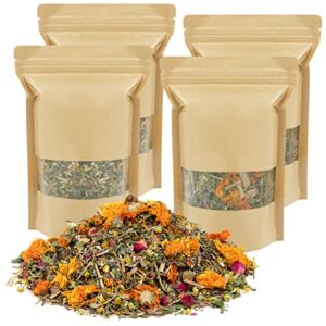 chicken nesting herbs - 14 oz natural nesting box herbs in 6 dried flower & herbs for keeping coop fresh and create comfortable environment for chickens