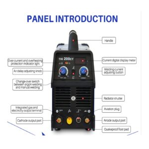 Welding Machine TIG200CT TIG Inverter Welding Machine Inverter Welding Argon Tig Welder for Soldering Working Welding Equipment 110v