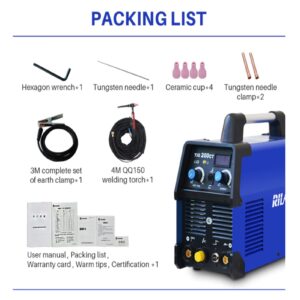 Welding Machine TIG200CT TIG Inverter Welding Machine Inverter Welding Argon Tig Welder for Soldering Working Welding Equipment 110v