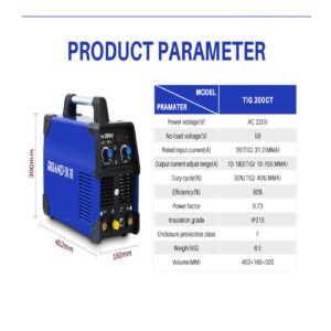 Welding Machine TIG200CT TIG Inverter Welding Machine Inverter Welding Argon Tig Welder for Soldering Working Welding Equipment 110v