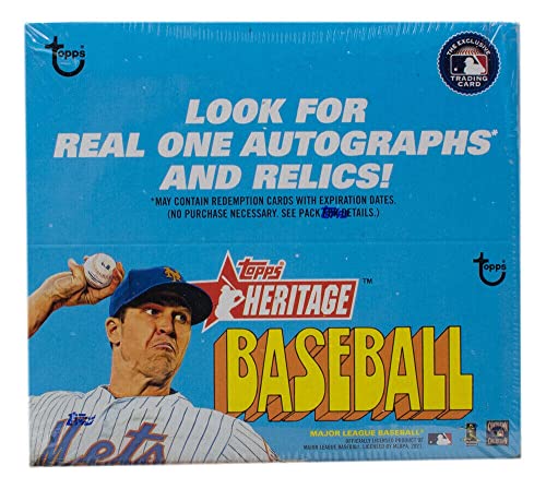 2021 Topps Heritage Baseball Factory Sealed Retail Box 24 Packs of 9 cards, MASSIVE 216 Cards in All. CLASSIC 1972 VINTAGE TOPPS DESIGN Chase rookie cards of an Amazing Rookie Class such as Joe Adell, Alex Bohm, Casey Mize and Many More Bonus 3 cards of y