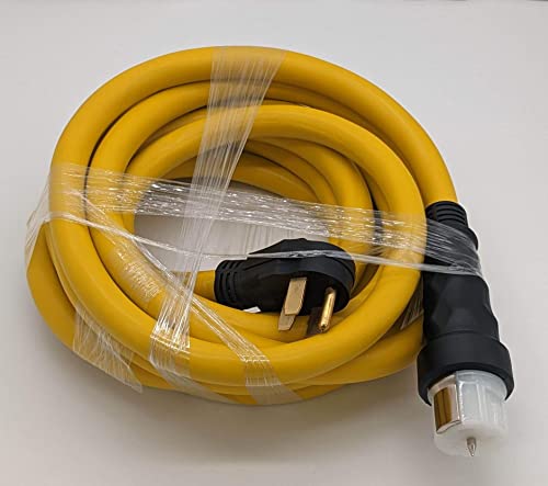 Connecticut Electric 25 Foot Generator Power Extension Cord, 50 Amp, 4 Prong, NEMA 14-50P to SS2-50R (CS6364)