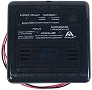 dometic dual lpco combination alarm (black)