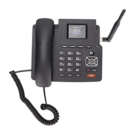 VOIP Phone, Voicemail Cordless Voip Phone Support 4G VOIP for Office for Government for Business (US Plug)