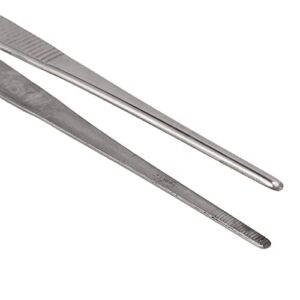 Bonsai Tweezers Bonsai Tweezers Tweezers for Bonsai Bonsai Tool Stainless Steel Bonsai Tweezers Tweezers with Moon Spatula Head for Potted Loosening (Straight)