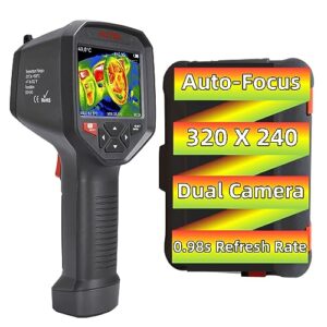 autel maxiirt ir100 thermal imaging camera auto-focus for instant thermal imaging dual camera overlay feature adjustable emissivity five color palettes wi-fi image transfer to pc or mobile device