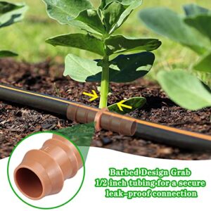 Gardrip 36 Pieces Drip Irrigation Kit：Drip Irrigation Parts for 1/2 Inch Drip Irrigation Tubing with 17mm 0.600" ID Drip Barbed Connectors Including 12 Couplings 10 Tees 6 Elbows 6 Plugs 2 Crosses
