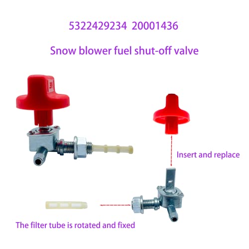 532429234 20001436 Fuel Shut Off Valve for Husqvarna Ariens Snow Blower