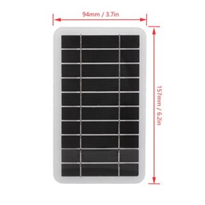 LiebeWH USB Solar Panel Charger 5V 2W Outdoor Solar Car Battery Charger Solar Panel Power Bank for Camping Hiking Car Boat Automotive Motorcycle RV