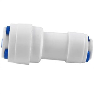 Lovelysp Water purifier quick connection fittings RO water filter reverse osmosis system (1/4 inch to 3/8 inch pipe OD) Connector for reverse osmosis system-6pieces