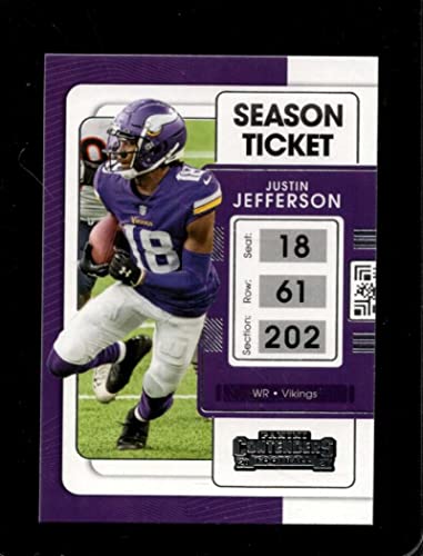 2021 PANINI CONTENDERS SEASON TICKET #63 JUSTIN JEFFERSON NMMT VIKINGS