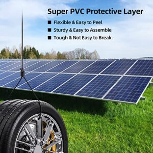 Maelorso 10AWG Wire Solar Panel Wire 50FT Black and 50FT Red Tinned Copper PV Wire 10 Gauge Solar Extension Cable for Solar Panel Car Audio Automotive Trailer Marine Harness Wiring