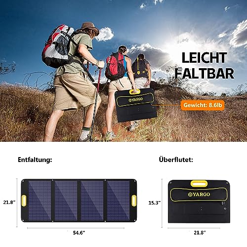 100W Portable Solar Panel Compatible with USB Devices and 12V Batteries for Outdoor Adventures, Folding Solar Panel Perfect for Camping, RV, and Emergency Power Needs (YP100)