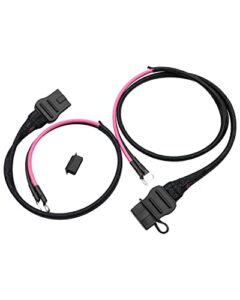 ntsumi 2 pin battery cable plow and truck side fit for western fisher snow plow replace 21294 61169 8274, battery cable harness with plug cover