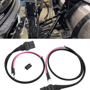 NTSUMI 2 PIN Battery Cable Plow and Truck Side Fit for Western Fisher Snow Plow Replace 21294 61169 8274, Battery Cable Harness with Plug Cover