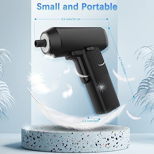 Electric Cordless Screwdriver Set, 3.6V USB Rechargeable Power Screwdriver Kit with 37pcs Magnetic Bit, LED Light, Screw Gun Repair Tool Kit for Home, Office, Apartment