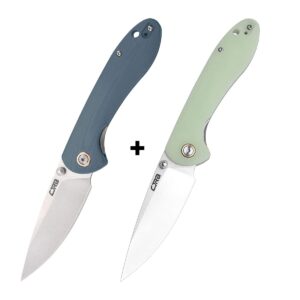cjrb small feldspar green bundled with blue great edc knife companion