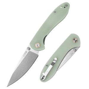 CJRB Small Feldspar Green Bundled with Blue Great EDC Knife Companion