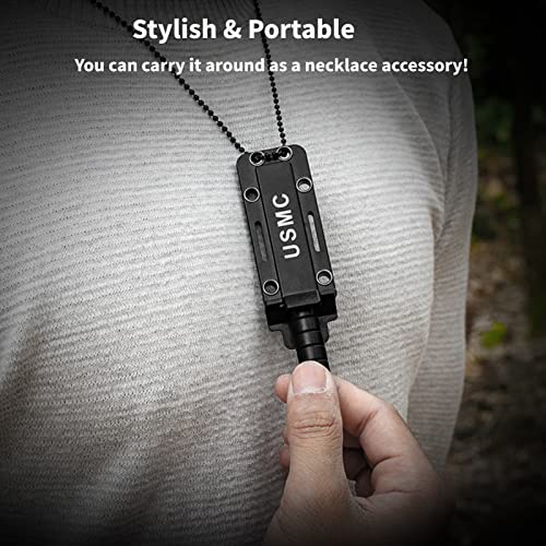 Jamotolly Mini Pocket Knife, Gifts for Men, Wearable as a Necklace, Personalised Pocket Knife, Stylish and Useful, for Home Use,Travel, Outdoor and Camping, and Can Also be Used for Self-protection