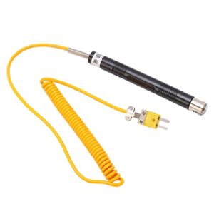 k type thermocouple probe, stable engineering plastic easy to install k type surface thermocouple probe straight shank for die casting for steel making