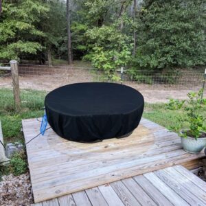 StorMaster Waterproof Stock Tank Cover for 100 Gallon Rubbermaid Stock Water Tank Pool Pond Cover Ice Hot Bath Tub Cover Oval