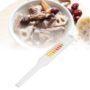 HOLPPO Food Salinity Tester,Pen‑Type Vegetable Soup Saltiness Concentration Tester,Portable Lightweight Salinity Pen,for Home Kitchen