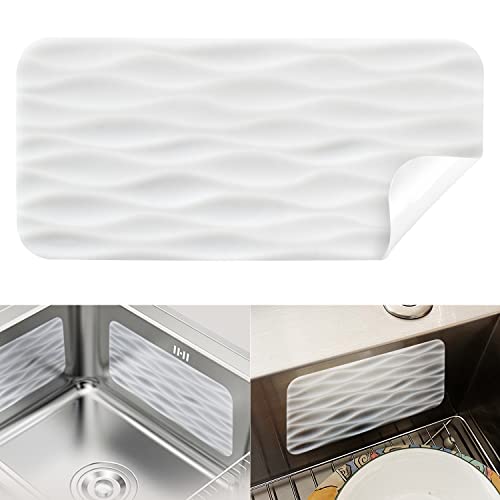 Surpahs 12" x 6" 4Pack Silicone Kitchen Sink Protector Mat