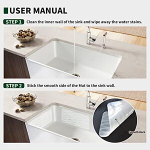 Surpahs 12" x 6" 4Pack Silicone Kitchen Sink Protector Mat