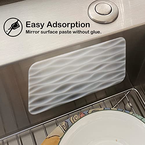 Surpahs 12" x 6" 4Pack Silicone Kitchen Sink Protector Mat