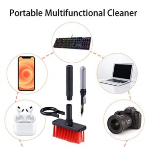 YIUYIUPI 5-in-1 Multi-Function Computer Cleaning Tools Kit Cleaning Soft Brush Keyboard Cleaner for Bluetooth Earphones Lego Laptop Airpods Pro Camera Lens (5 in 1 Black)