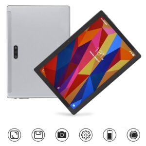 Jectse for Tablet, 10.1 Inch Tablet 6GB RAM 128GB ROM 2.4 5G WiFi Tablet with 5MP 13MP Camera, Octa Core Tablets, 1960x1080 IPS HD Touch Screen, Grey