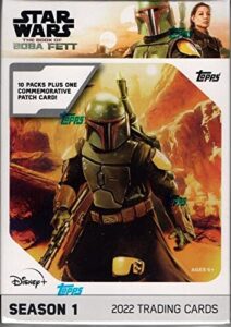 2022 topps star wars the book of boba fett season 1 trading cards blaster box (61 cards)