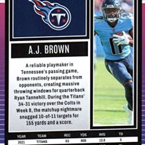 A.J. Brown Score Collectible Football Card- 2022 Panini Score Football Card #28 (Titans) Free Shipping.