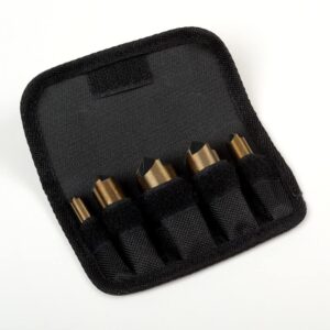 5 pc Countersink Drill Bit Set, 5 Pieces High Speed Steel 82 Degree 5 Flute 6mm Round Shank Mill Cutter Bit Countersink in Sizes 1/4” 3/8” 1/2” 5/8” 3/4” Set with Carrying Case. by ATE Pro. USA