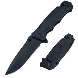 labstandard pocket folding knife,3.54” stainless steel blade and aluminum handle-drop point blade,liner-lock and pocket clip (drop point)
