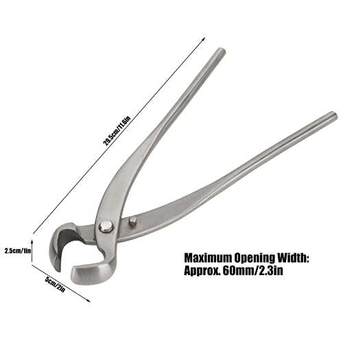 MIGONG Bonsai Scissors, Stainless Bonsai Knob Cutter Steel Concave Bonsai Tools Wearable Bonsai Cutter for Bonsai Styling and More 11.6 Inch