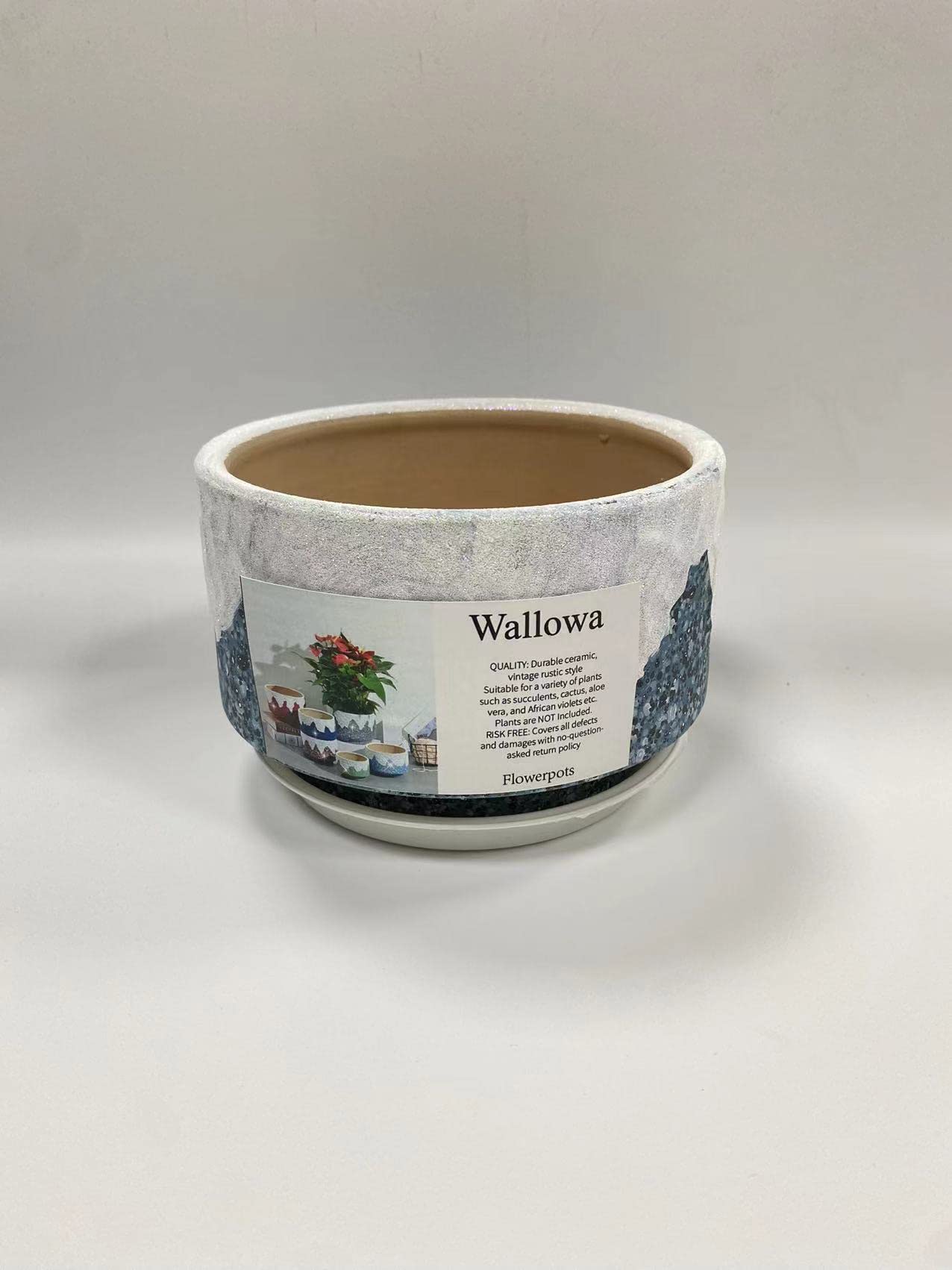 Wallowa Flowerpots, Ceramic Succulent Planter/ Plant Pot/ Flower Pot/ Bonsai Pot