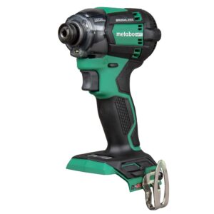 metabo hpt 18v multivolt™ cordless triple hammer bolt impact driver | 1/4-inch hex | tool only - no battery | wh18dcq4