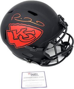 patrick mahomes signed autograph rare eclipse speed full size helmet fanatics authentic certified