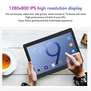 Pomya 10 Inch Tablet, 1280X800 IPS HD Screen Tablet for 10.0, 3GB RAM 32GB ROM Dual SIM Tablet, 8 Core CPU 2.0Ghz with 5MP 2MP Dual Cameras for Daily Life