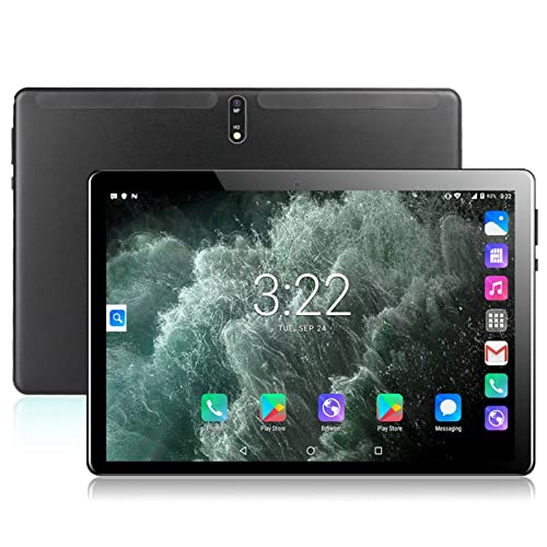 10.1 Inch Tablet, 2560x1600 4G LTE Black Tablet for 11.0 System, 16GB 512GB Dual SIM Dual Standby Tablet, Octa Core Portable Tablet for Home