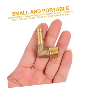 VILLCASE 2pcs 90 Valve Connector Gas Fitting Connector Hose Fittings Brass Pagoda Fitting Joint Water Filter Elbow Connect Elbow Quick Connect Water Fittings Copper