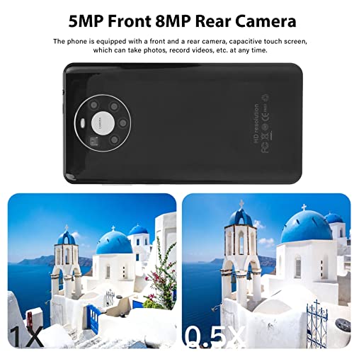 5.5in Mobile Phone, HD Display Smartphone 5MP Front 8MP Rear 100‑240V 1920x1080 Resolution for Daily Use (US Plug)