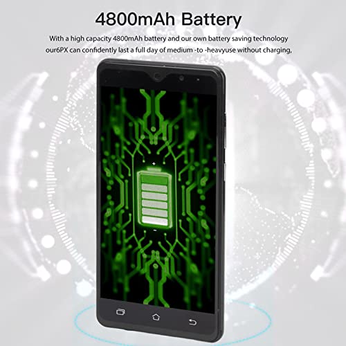 5.5in Mobile Phone, HD Display Smartphone 5MP Front 8MP Rear 100‑240V 1920x1080 Resolution for Daily Use (US Plug)