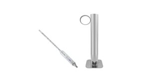 tap my trees maple syrup hydrometer - tap my trees sap hydrometer test cup kit -maple sugaring equipment - stainless steel hydrometer test jar - maple sugaring starter kit - maple syrup taps